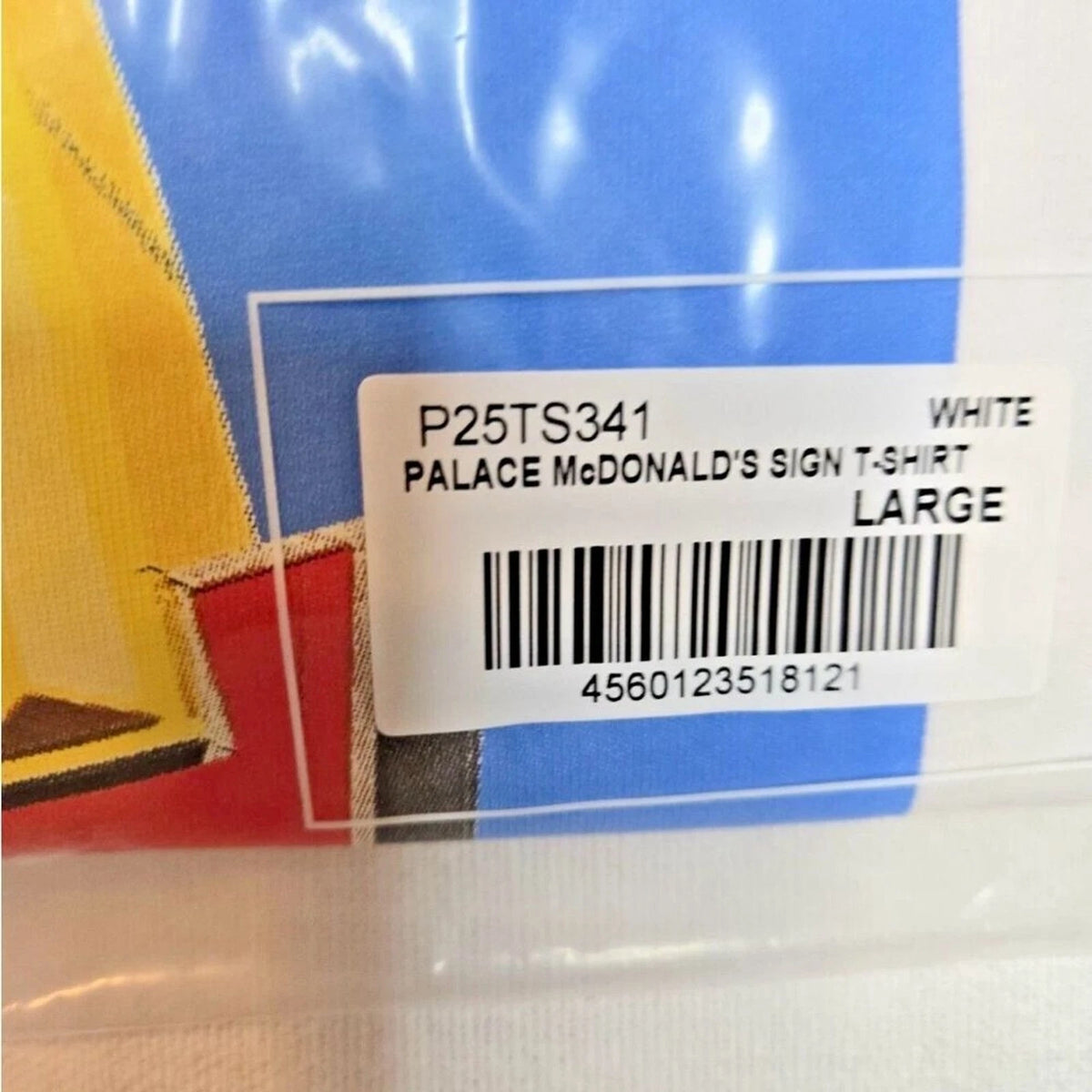 Palace x McDonald’s White Graphic T-Shirt Size Large NWT Streetwear Collab