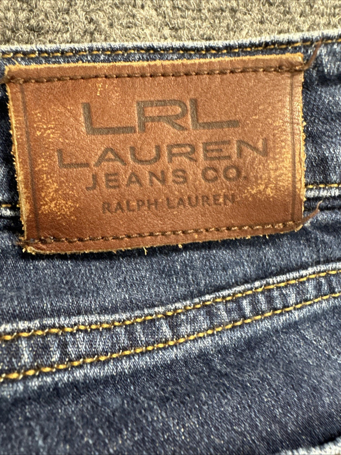 LRL Lauren Jeans Co Ralph Lauren Womens 6 Modern Straight Stretch Blue Jeans