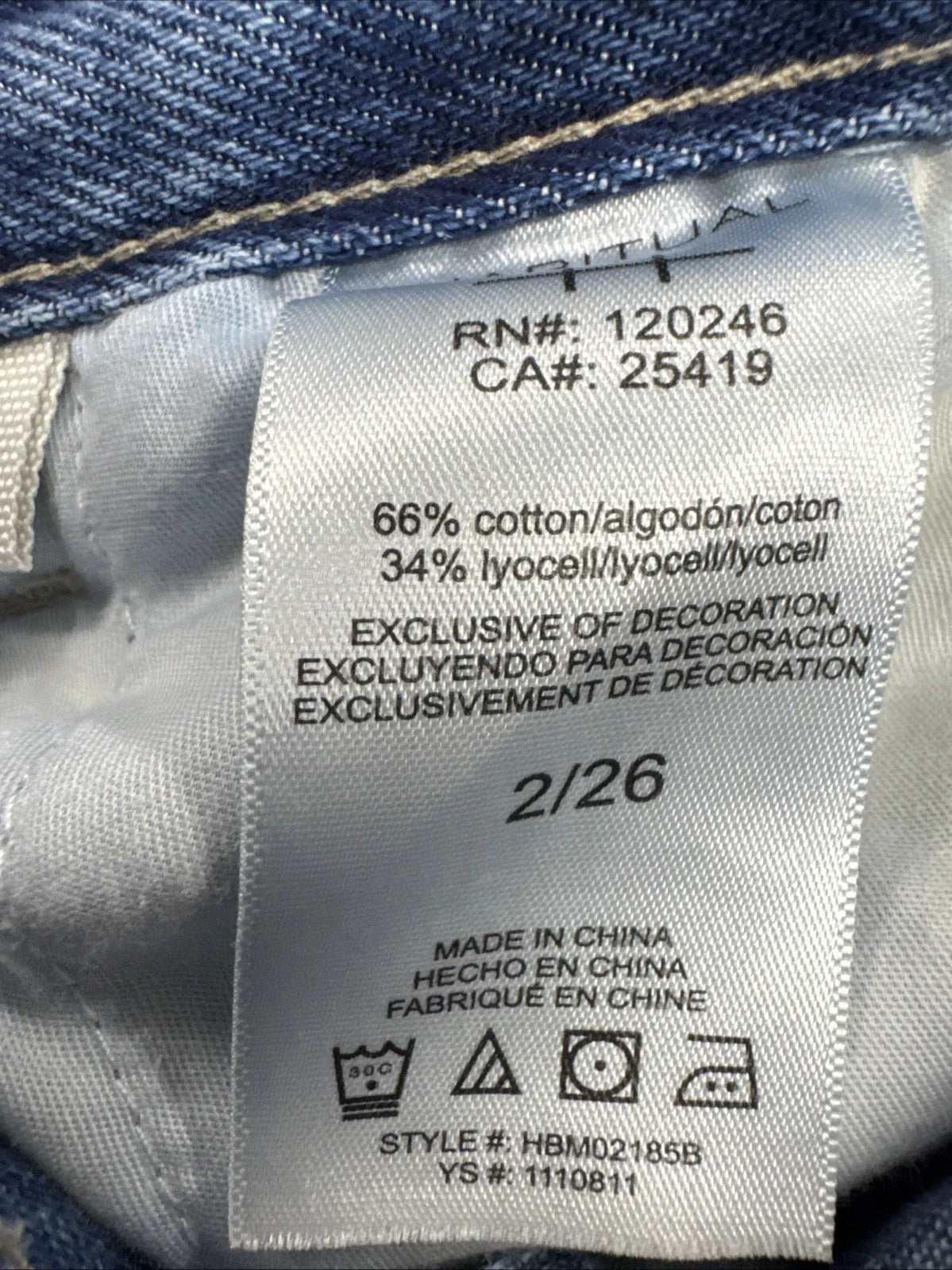 Habitual Womens Jeans 26 High Rise Wide Leg Palazzo Baggy Medium Wash Denim NEW