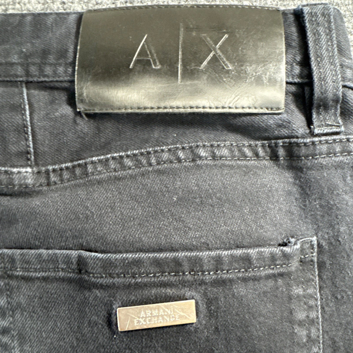 Armani Exchange J13 Slim Fit Black Jeans Mens Size 31 Stretch Denim Designer