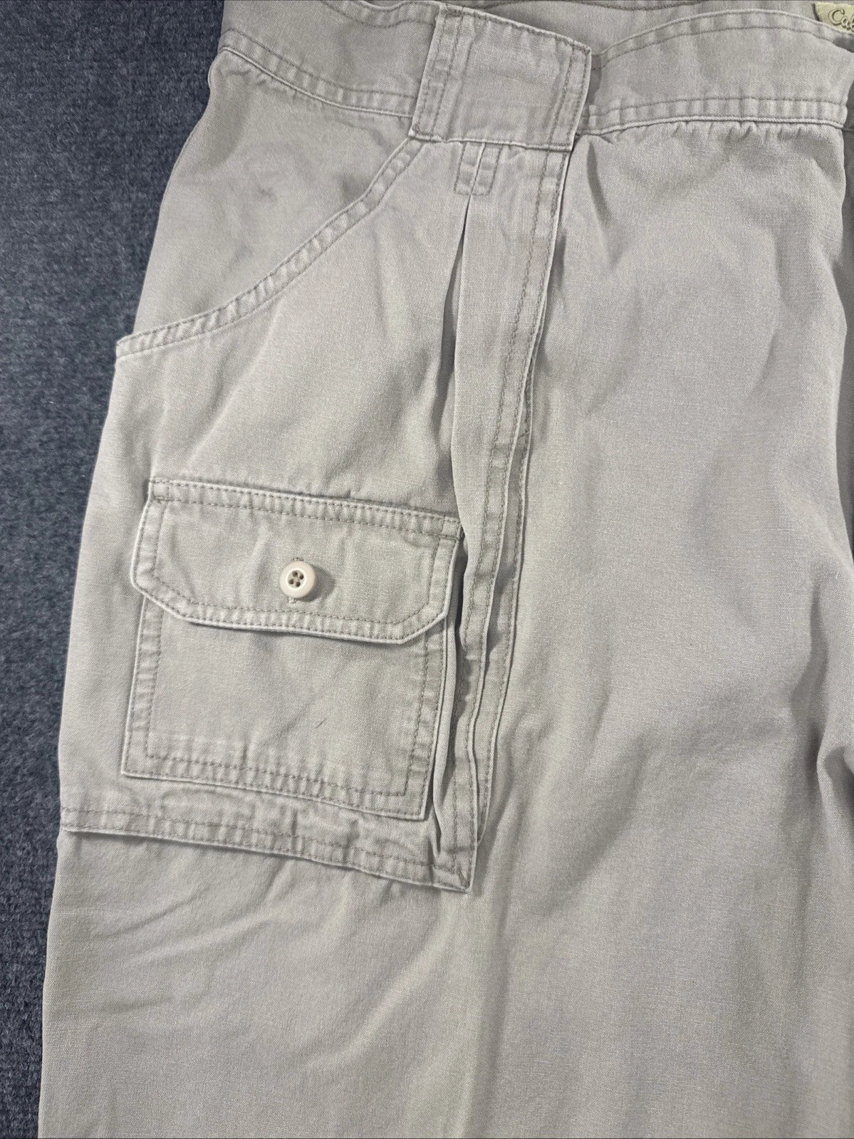 Cabela’s 7-Pocket Hiker Pants Men 44x32 Altered 26 Inseam Khaki Cargo