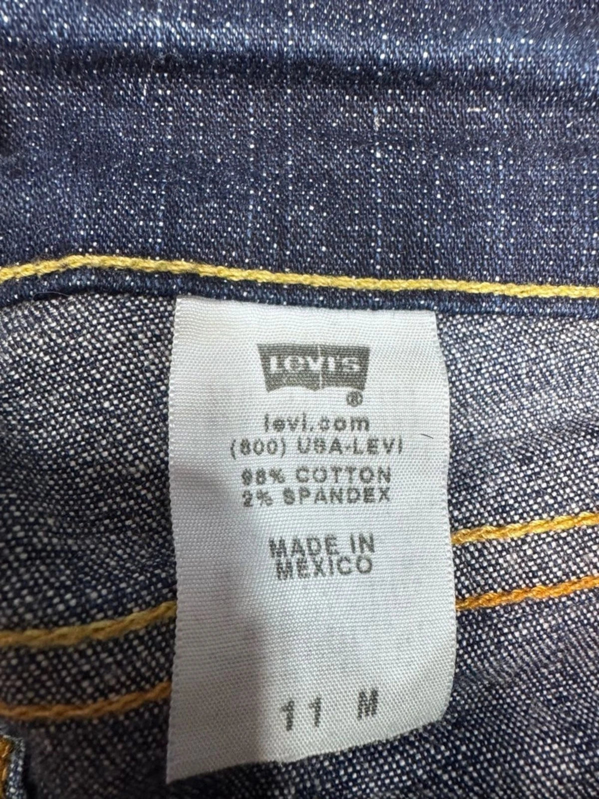 Levi's Y2K Low Rise Bootcut Jeans Women's Juniors 11 Dark Wash Denim EUC