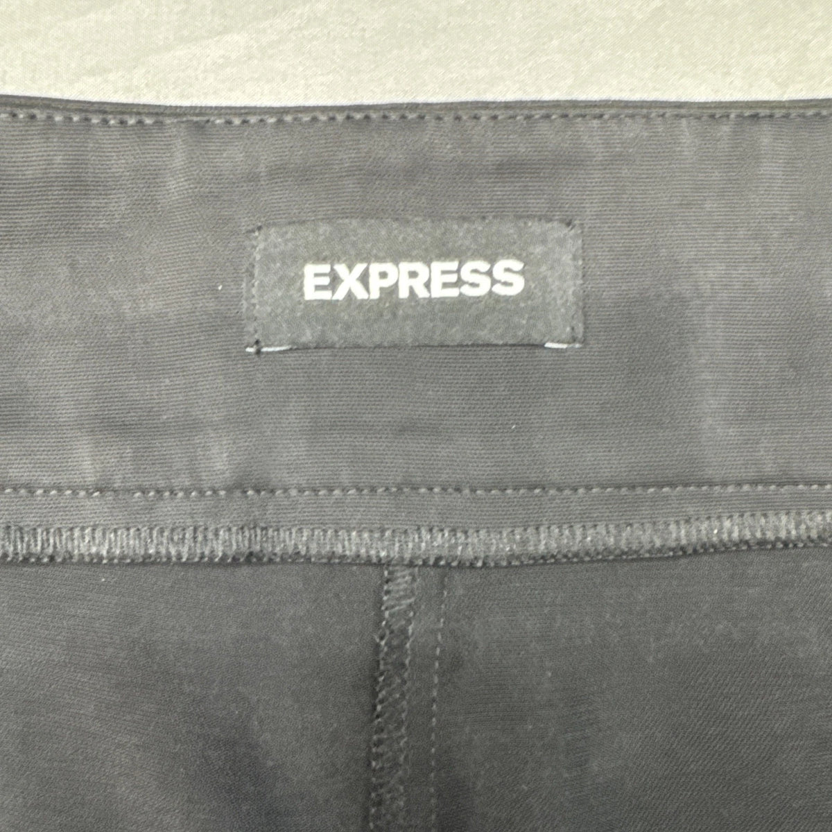 Express Editor Shorts Womens 14 Black High Rise Chino Stretch Workwear EUC
