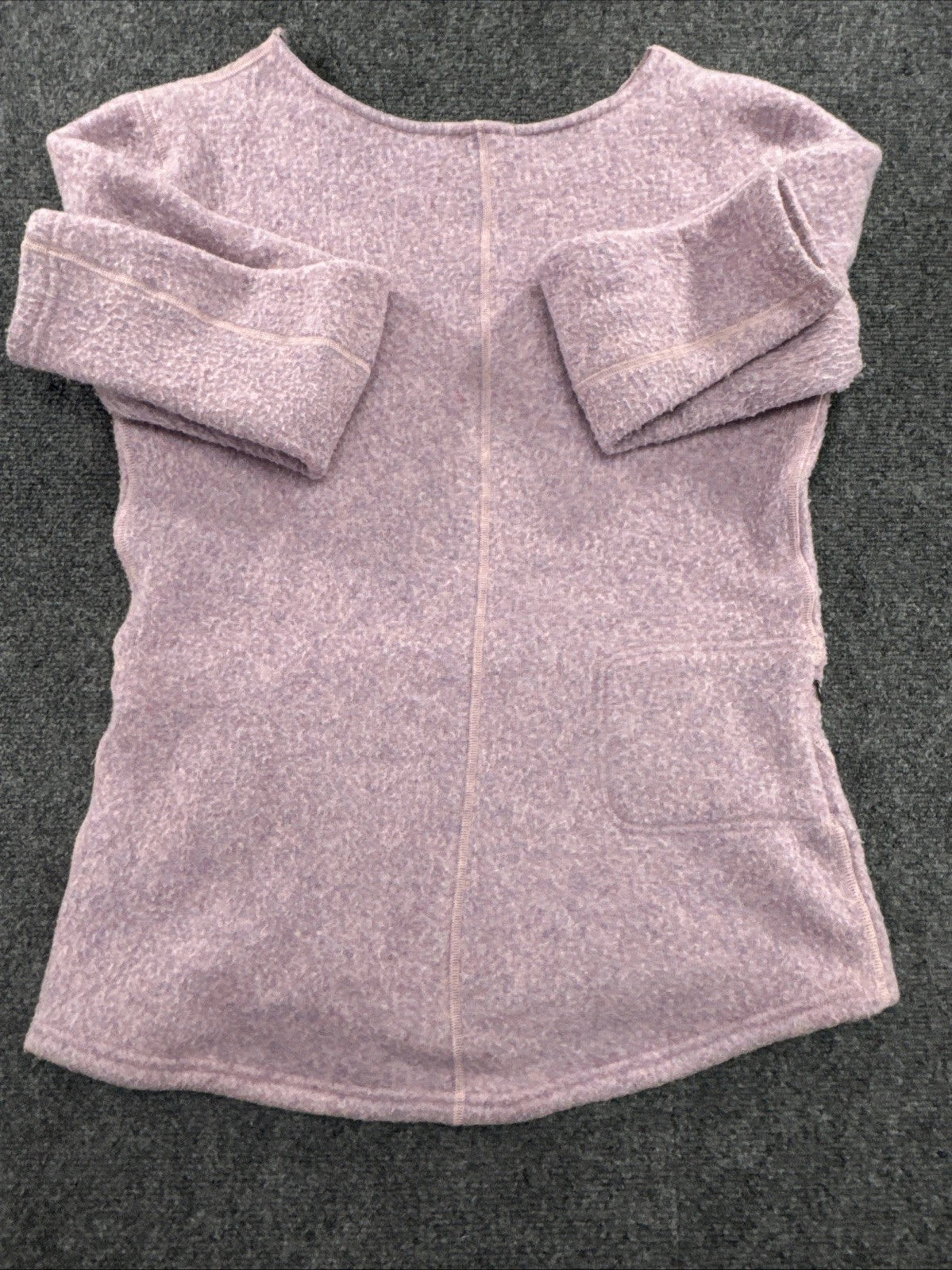 Smartwool Hudson Trail Women's M Pink Wool Blend Fleece Pullover SW011525