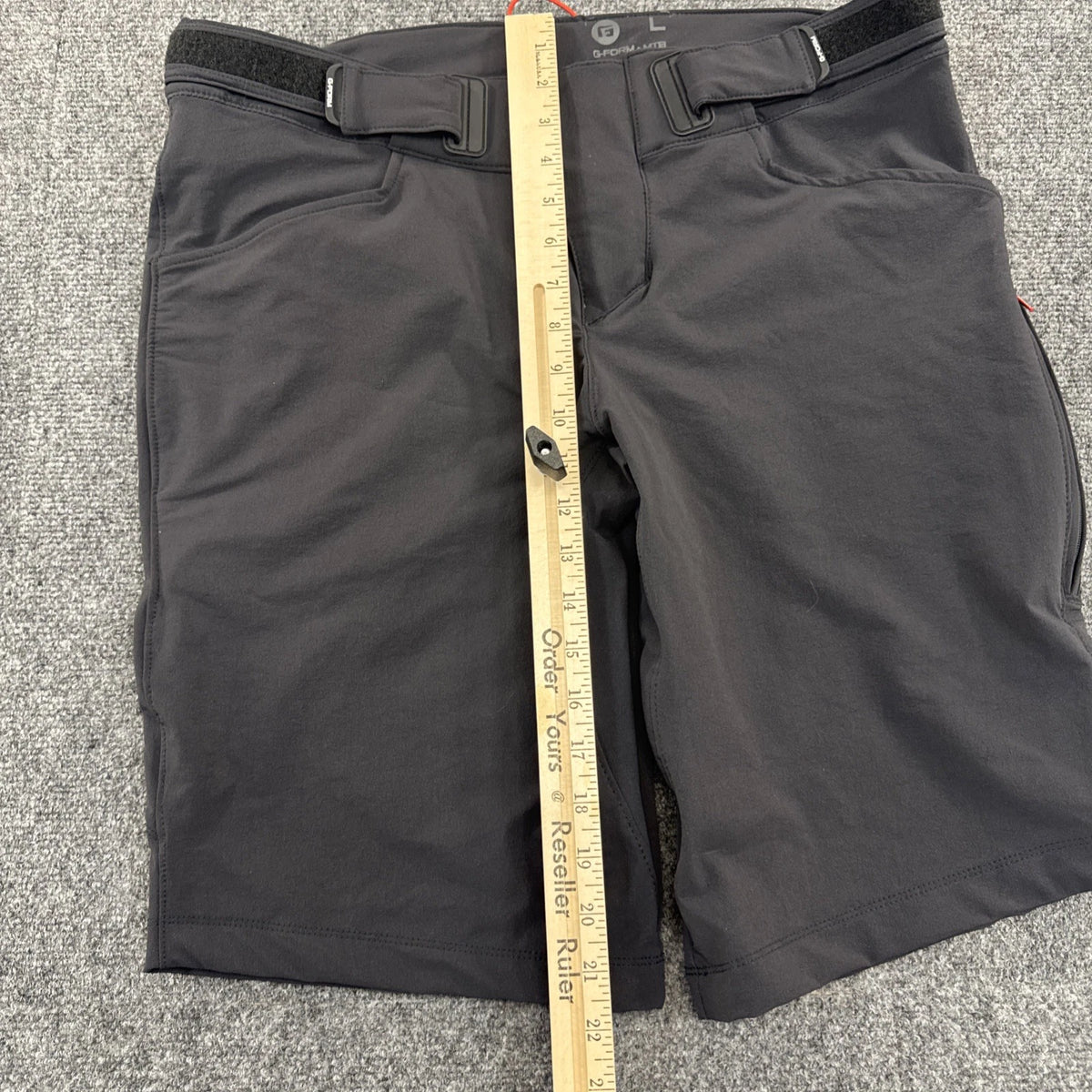 G-Form Rhode MTB Cycling Shorts Men’s L Black Stretch Mountain Bike