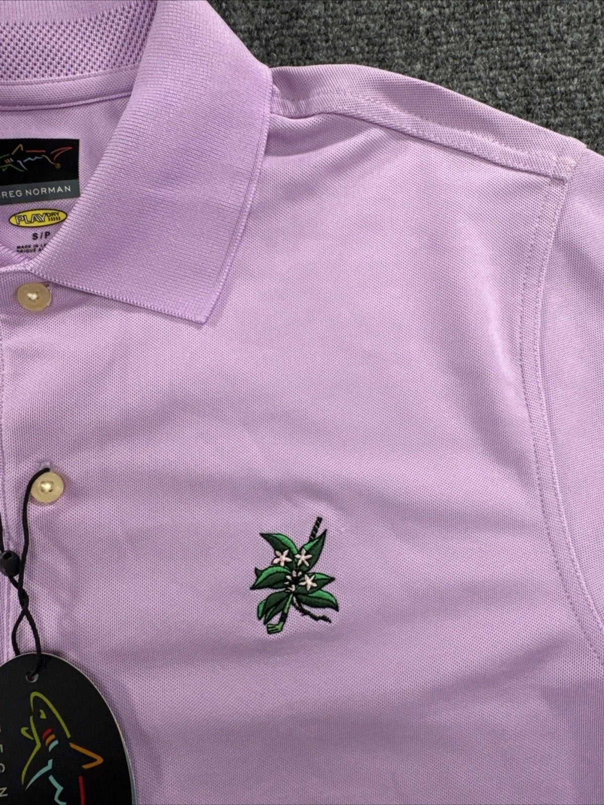 Greg Norman Play Dry Golf Polo Shirt Nova Purple Short Sleeve Men’s Small NWT