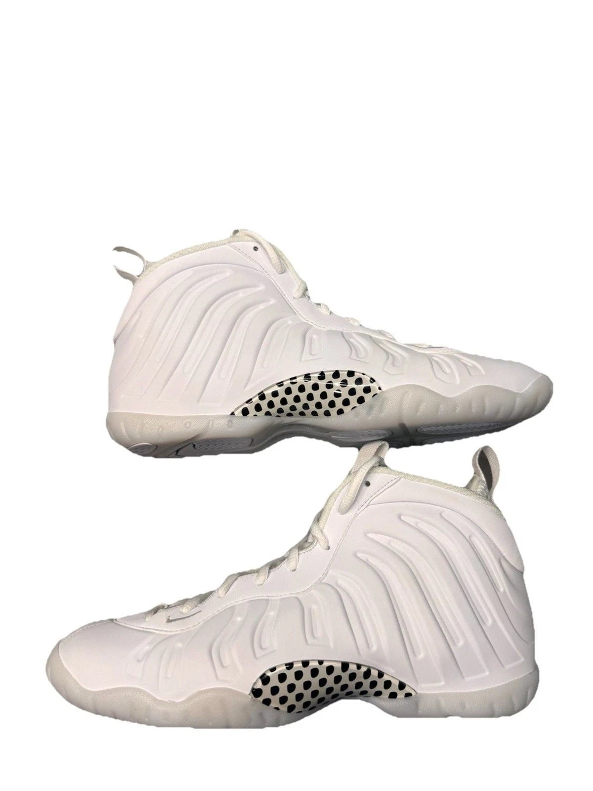 Nike Little Posite One Triple White Foamposite Youth 7Y Women’s 8.5 NWOB