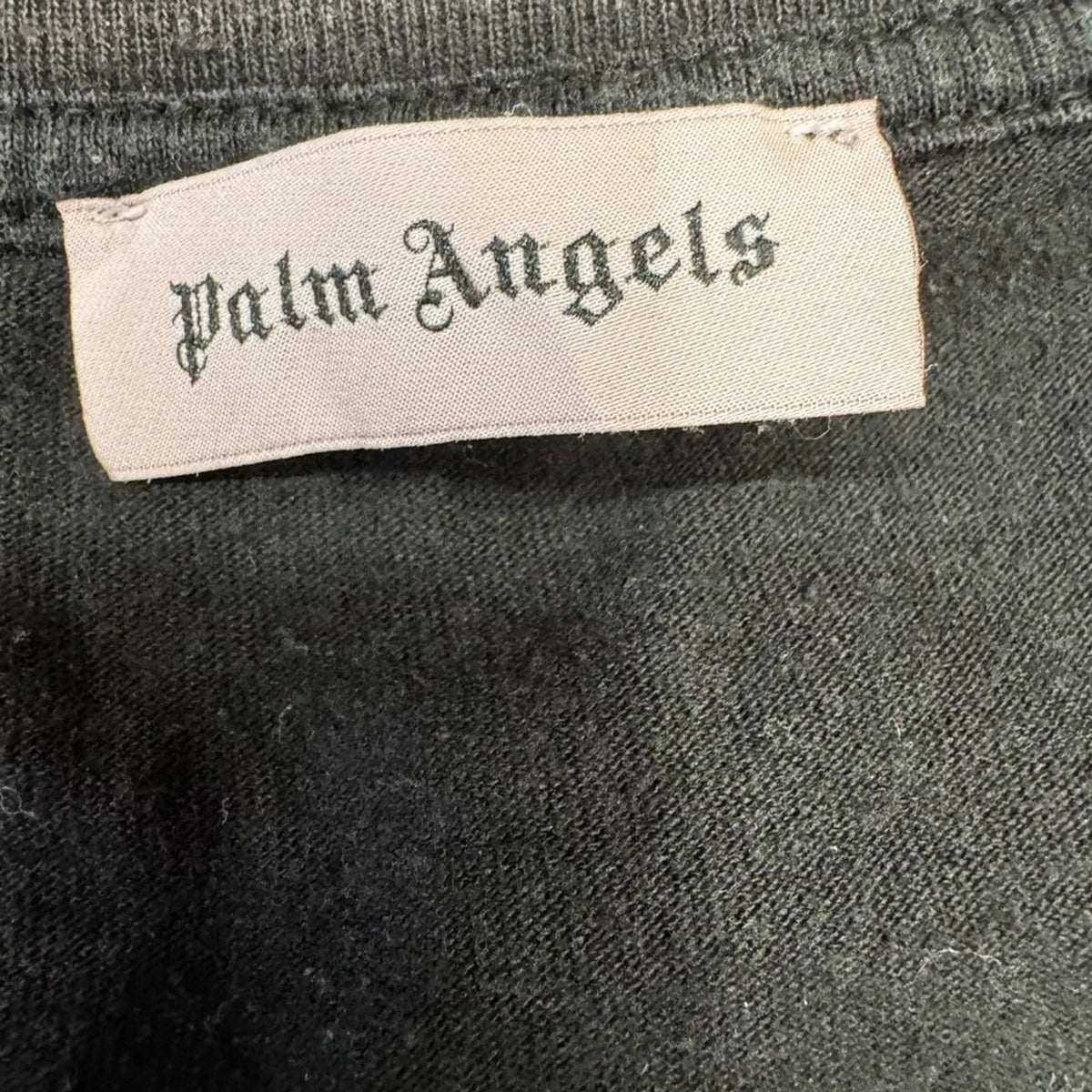 Palm Angels Mental Health T Shirt Mens L Black Red Graphic Designer Streetwear