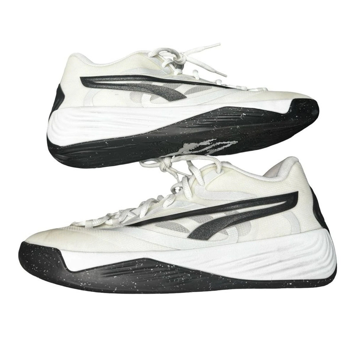 PUMA Stewie 2 Team Womens Basketball Sneakers White Black Size 9 Brand New