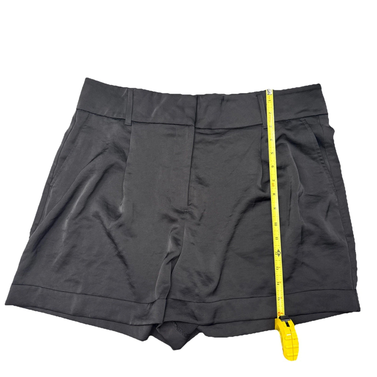 Express Editor Shorts Womens 14 Black High Rise Chino Stretch Workwear EUC