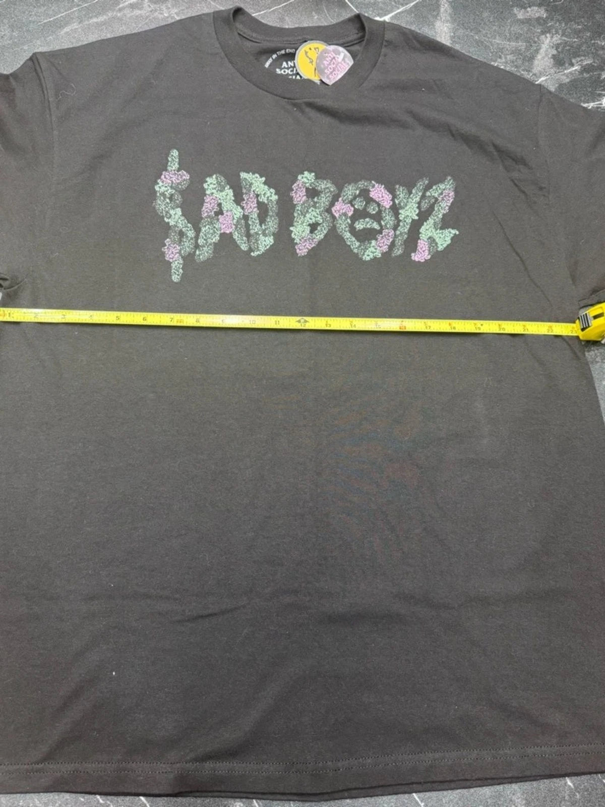 Anti Social Social Club x Sad Boyz Floral Graphic T Shirt Mens XL Black NWT