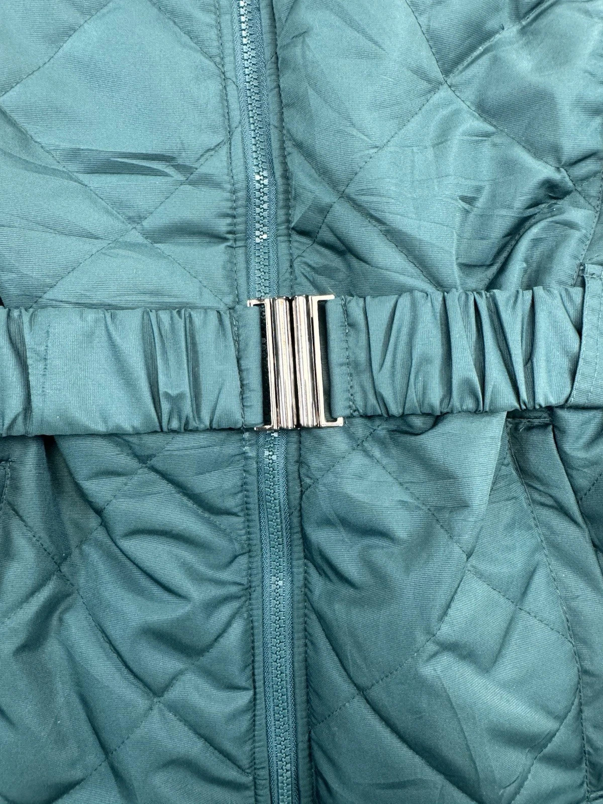 Philadelphia Eagles Women's Puffer Jacket Size S Green NFL Team Apparel Hooded