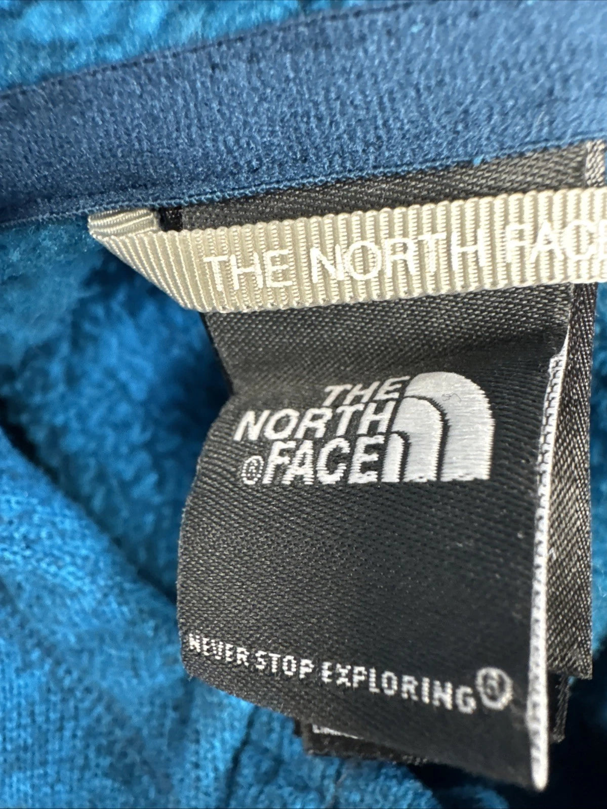 The North Face Crescent Sunset Hoodie Women’s M Teal Sweater Knit Fleece