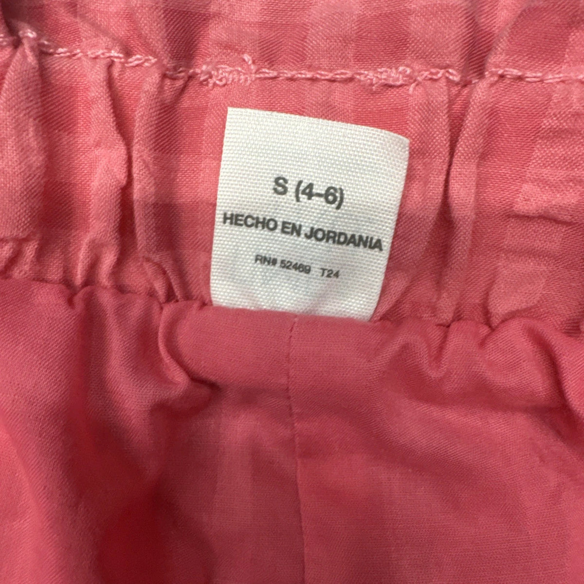 Time and Tru Women's High Rise Pull-On Paper Bag Shorts Faded Rose, Size Small