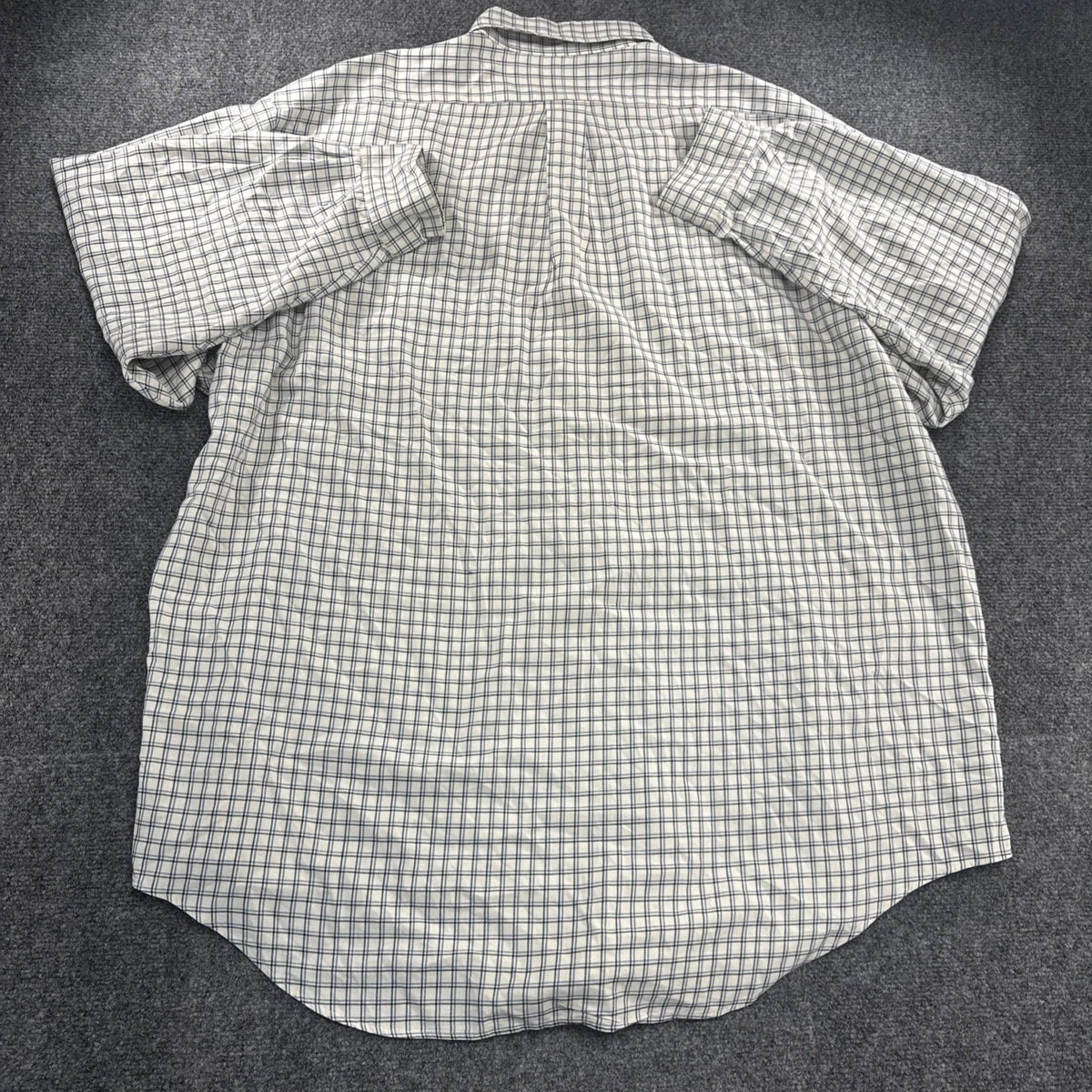 Polo Ralph Lauren Yarmouth Button Down Shirt White Blue Check 17 36 Cotton