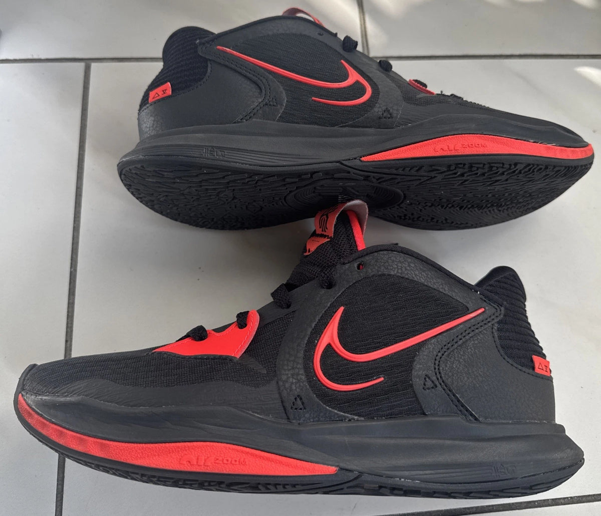 Nike Kyrie Low 5 DJ6012-004 Men's 7.5 Black Bright Crimson Basketball Shoes