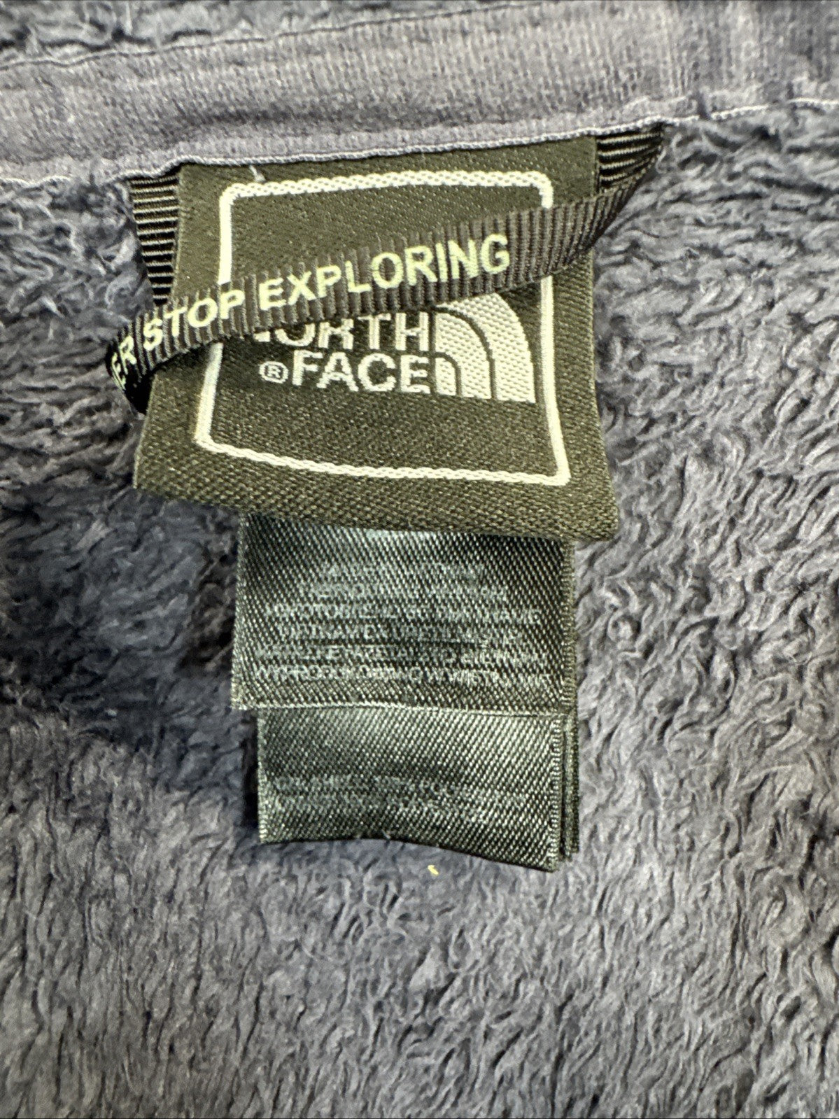 The North Face Osito 2 Women’s Gray High Pile Fleece Jacket C782 Full Zip