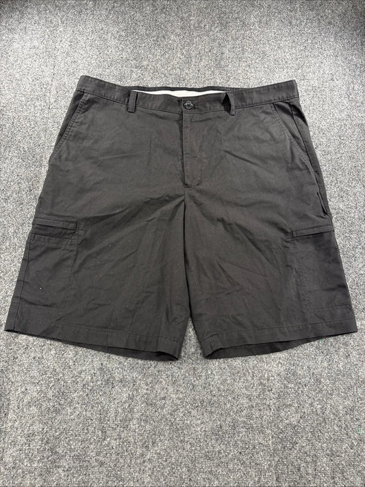 Greg Norman Tasso Elba Cargo Golf Shorts Men’s 38 Black Flat Front