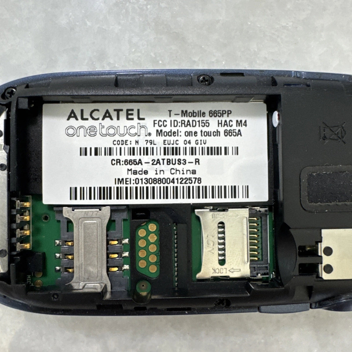 Alcatel OneTouch OT-665A - Blue and Black ( T-Mobile ) Very Rare Cellular Phone