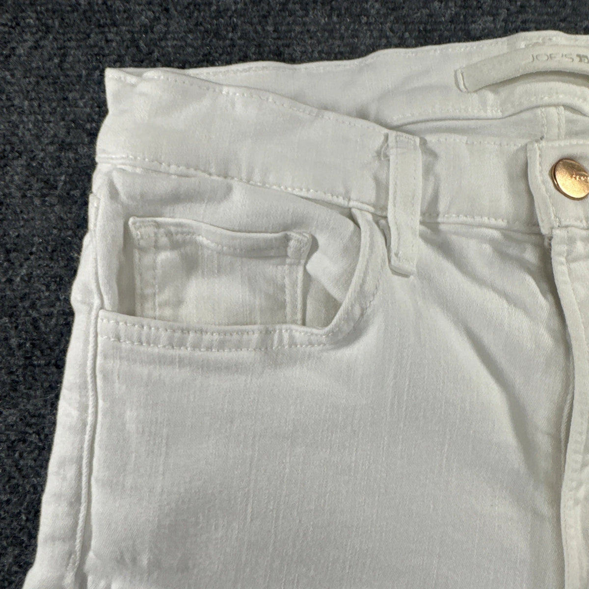 Joe’s Jeans The Callie Women’s 27 White High Rise Cropped Bootcut Flaw