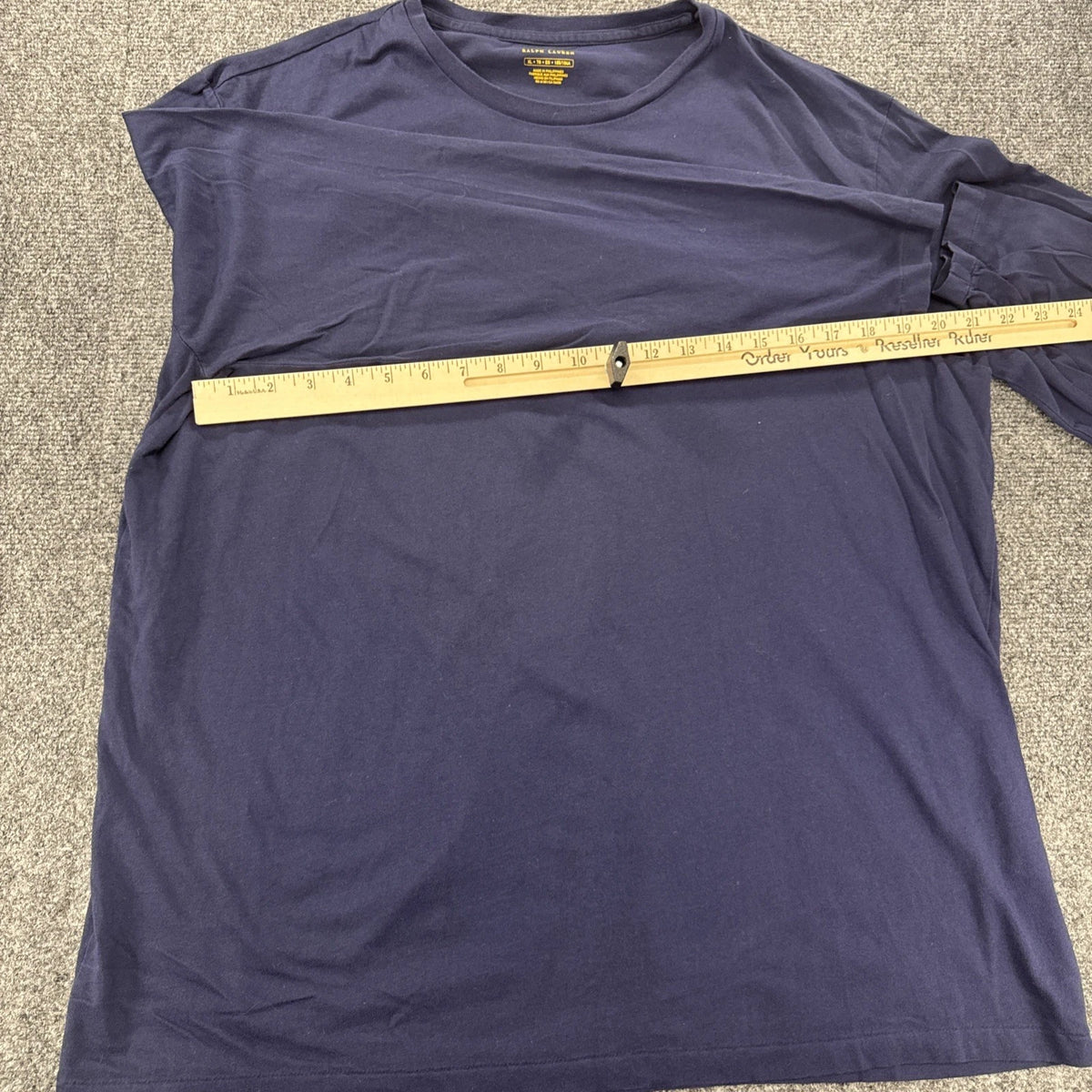 Polo Ralph Lauren Big Pony Long Sleeve T-Shirt Navy Logo Men’s XL Cotton