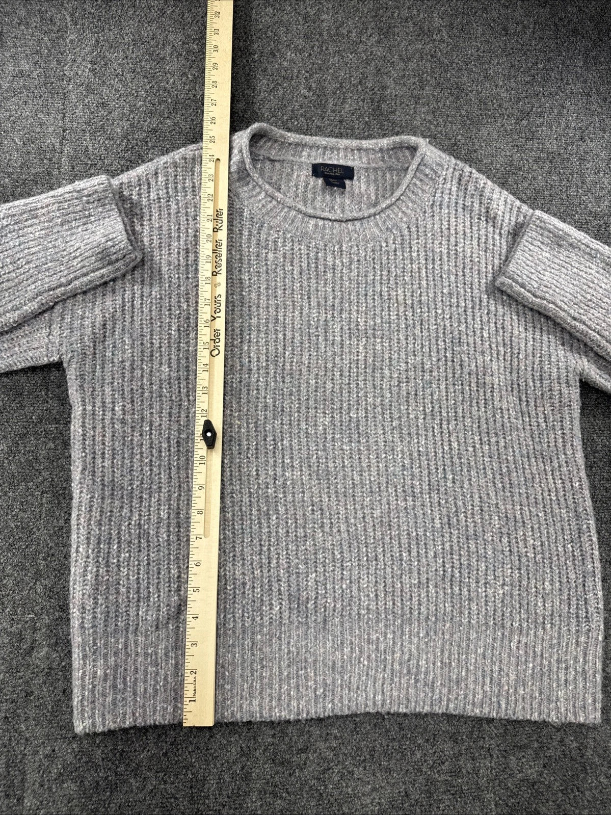 Rachel Rachel Roy Marled Knit Sweater Women's Large Cozy Crewneck Pullover