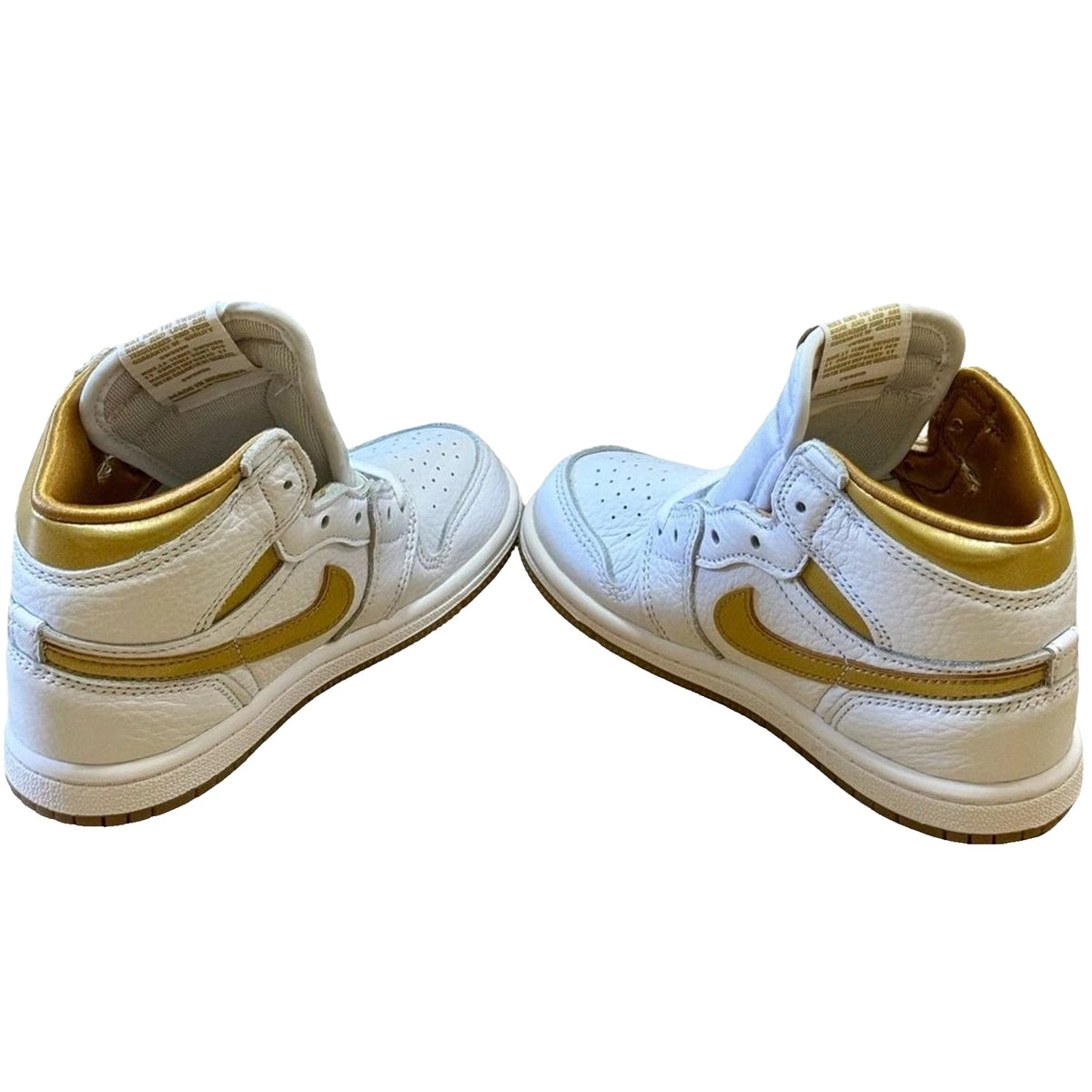 Air Jordan 1 Retro High OG Metallic Gold Toddler 10C FD2598-107 New Box