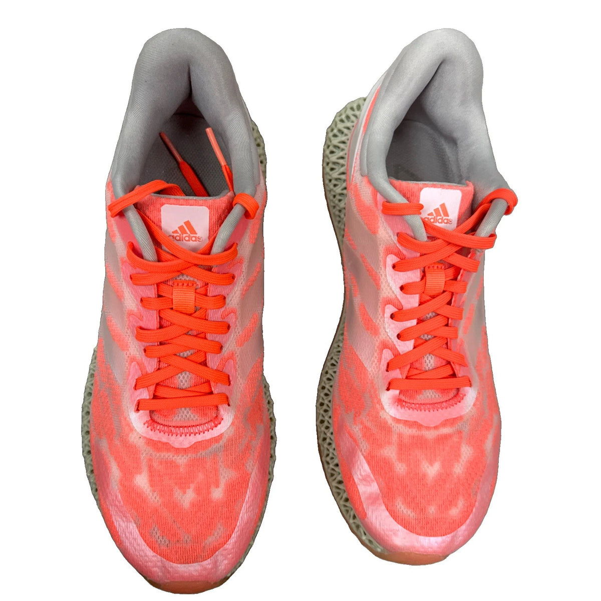 adidas 4D Run 1.0 Mens 8 Signal Coral FW6838 Futurecraft Running Shoes