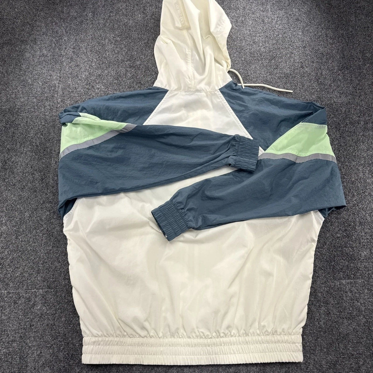 Nike Windrunner+ Jacket Mens S White Green Reflective CZ0781-133