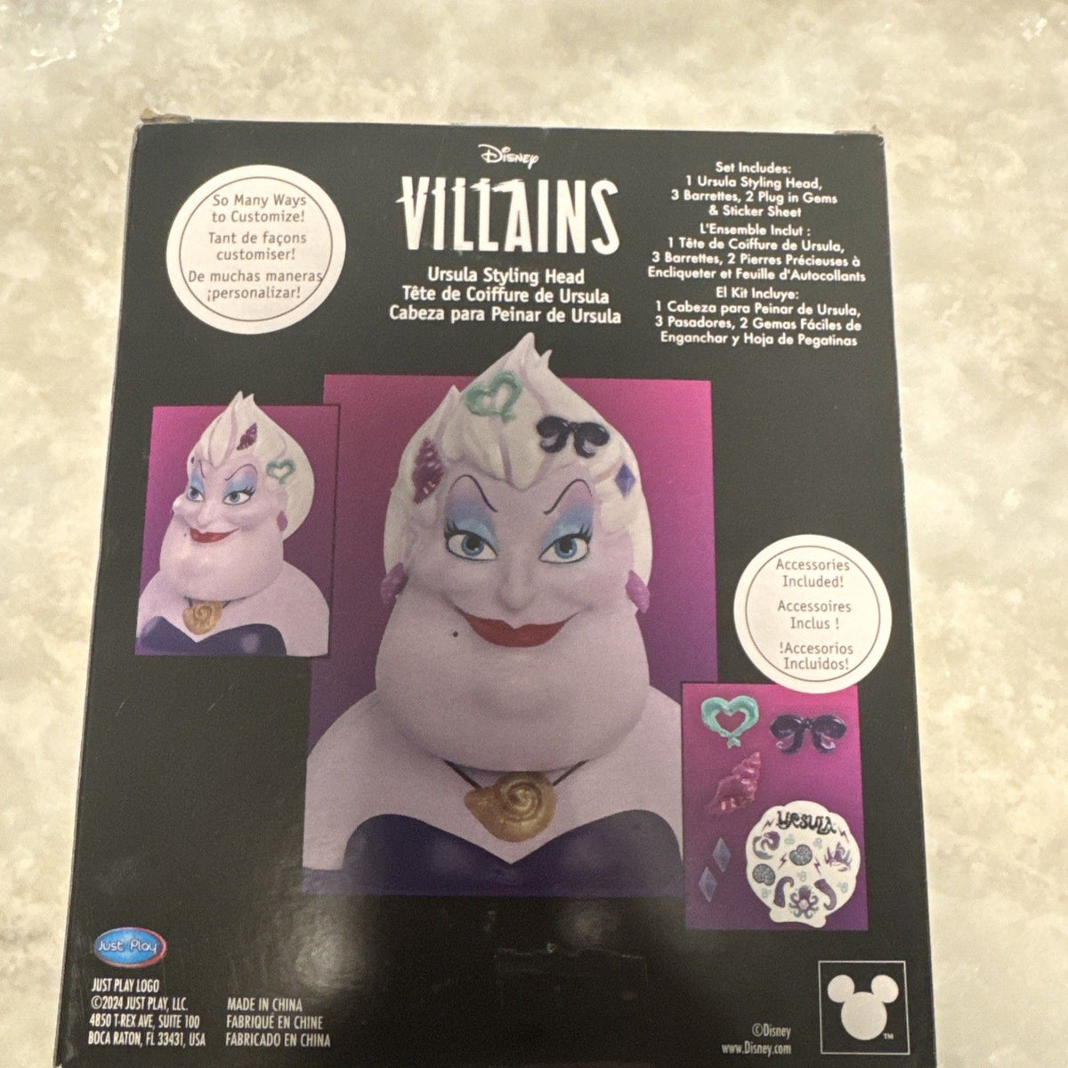 Disney Villains Ursula Styling Head – The Little Mermaid 10" Doll (7 Pieces)