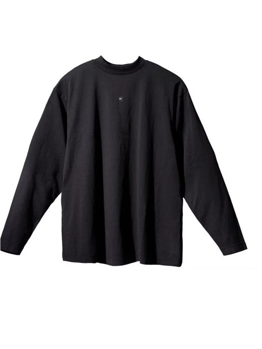 Yeezy GAP x Balenciaga Heavy Jersey Jet Black Small Oversized Streetwear Tee
